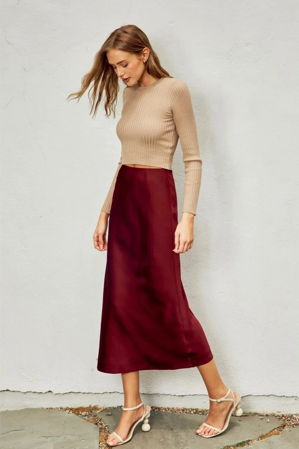 The Going Out Pull On Maxi Skirt