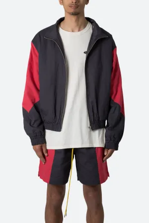 Twill Racing Jacket - Black/Red