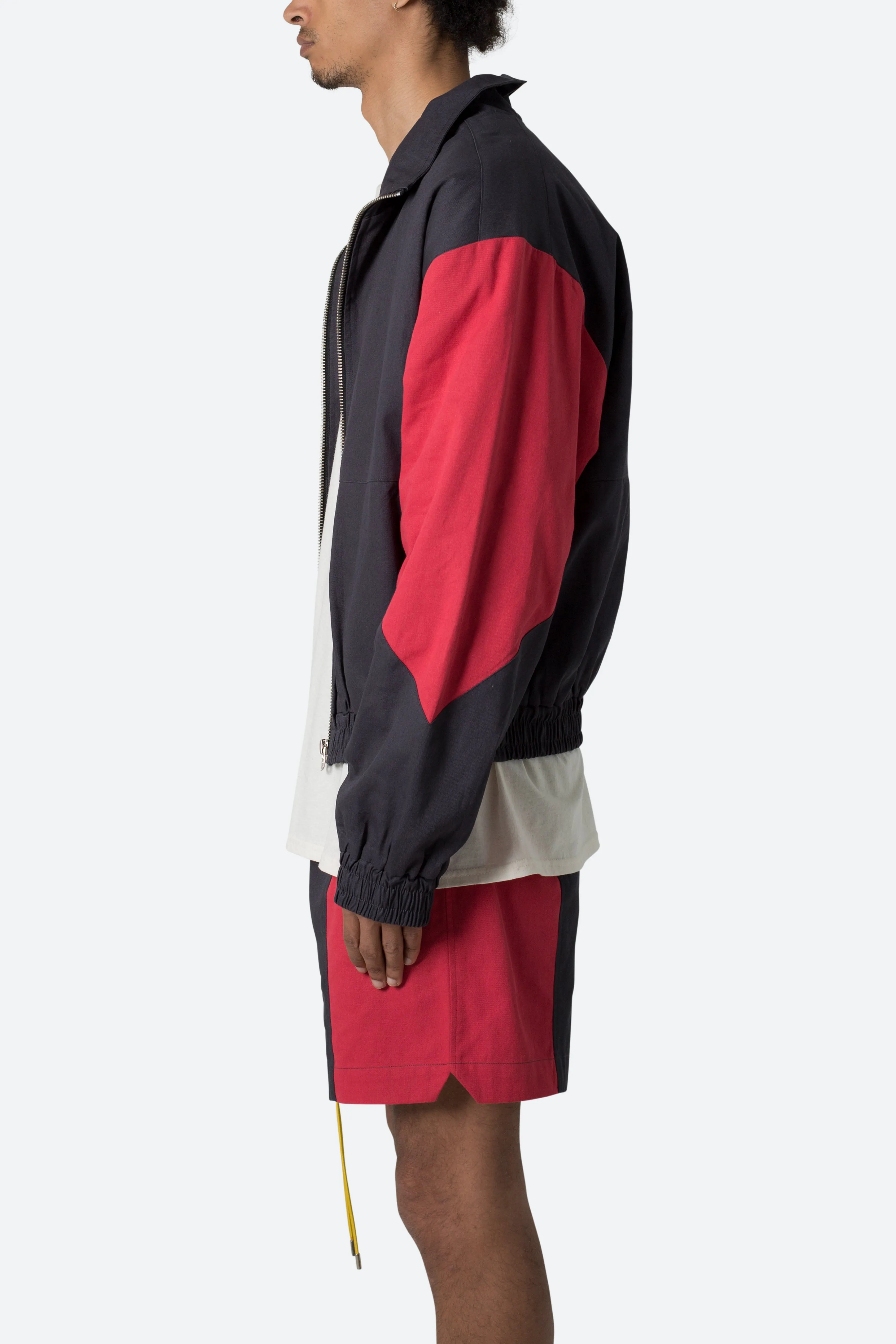 Twill Racing Jacket - Black/Red