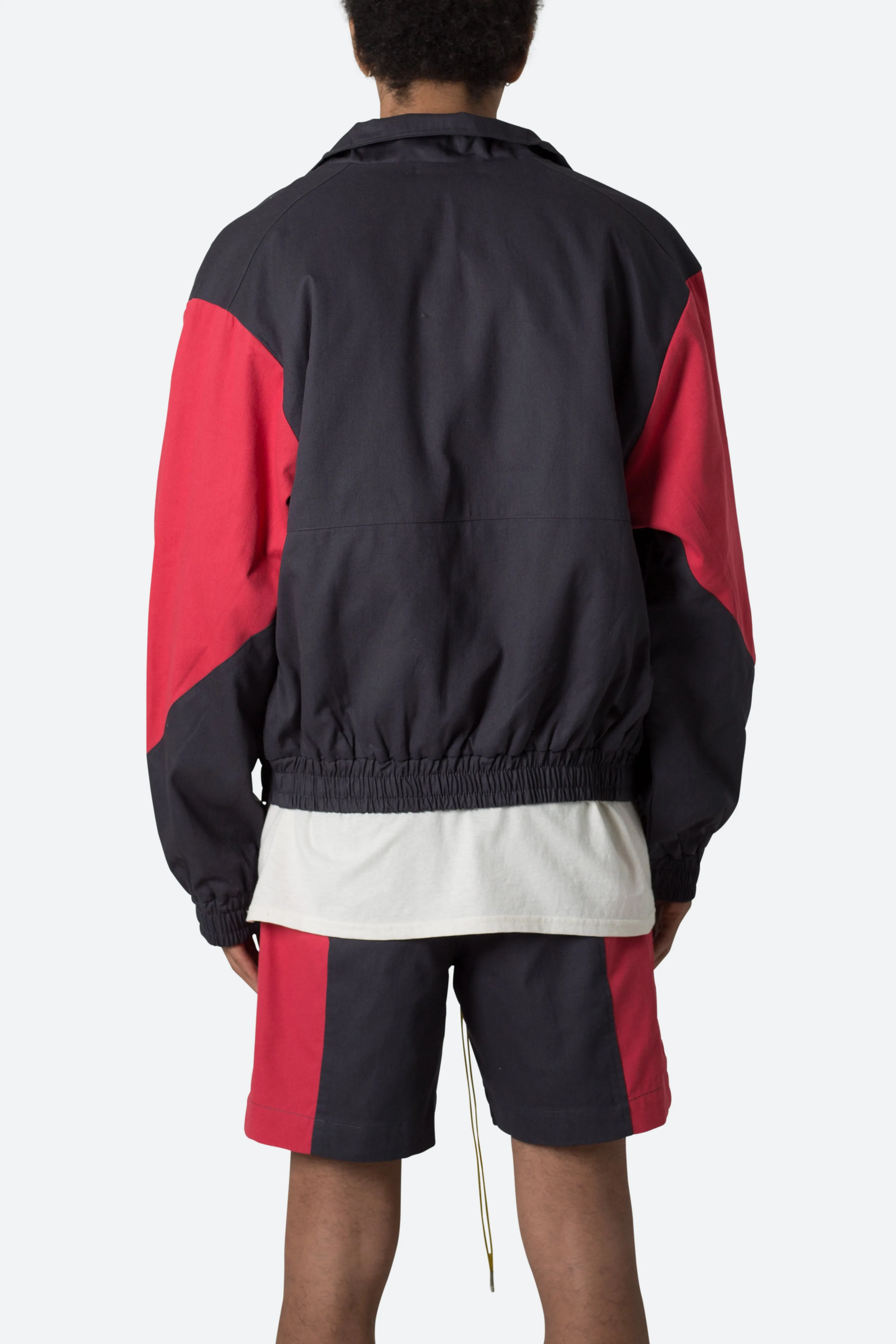 Twill Racing Jacket - Black/Red