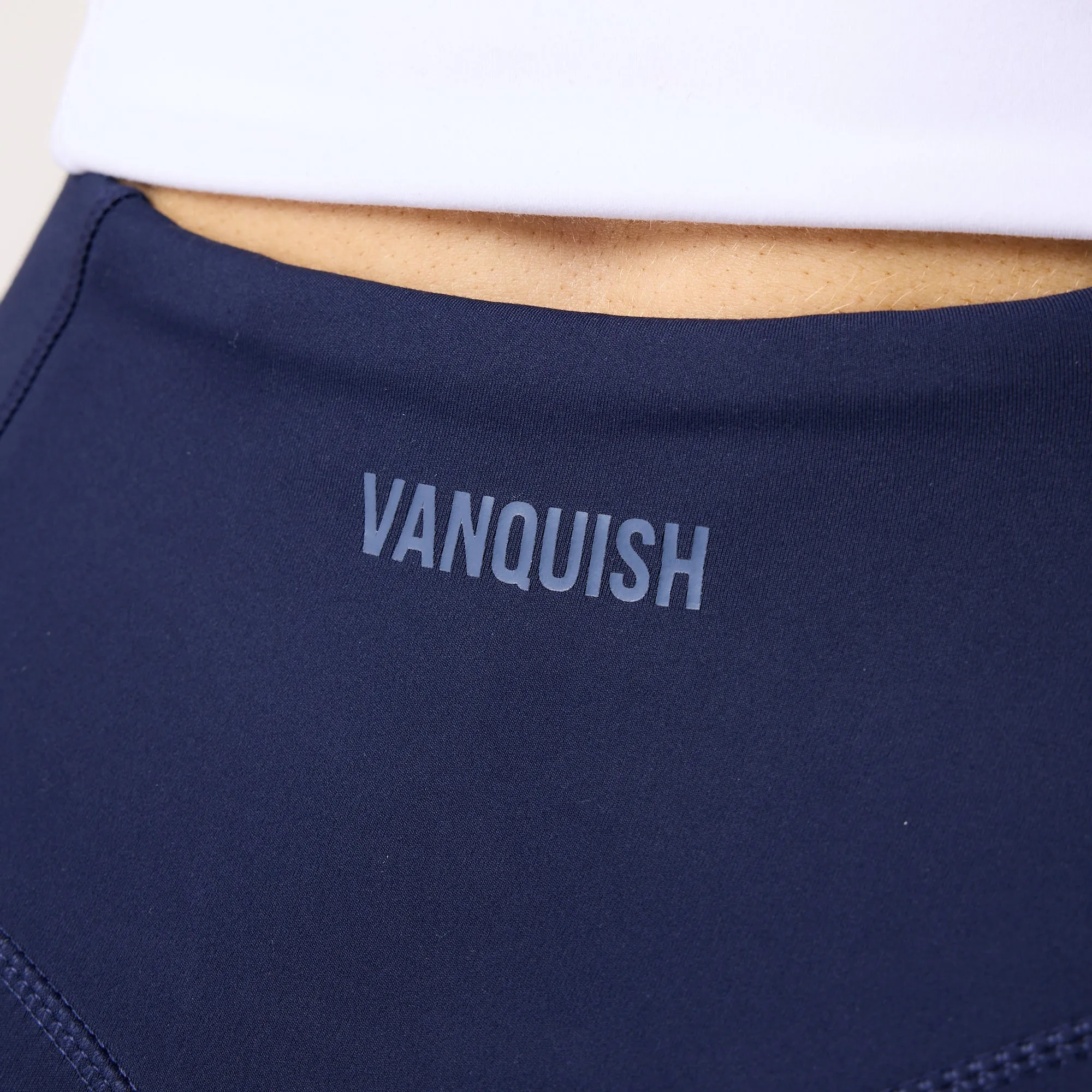 Vanquish Enhance Navy Blue Ruched Shorts