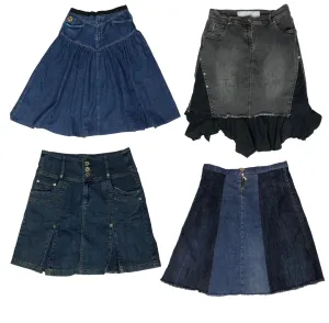 Y2K Denim Delights: Vintage Skirt Squad 🌟👖✨ (S-263)